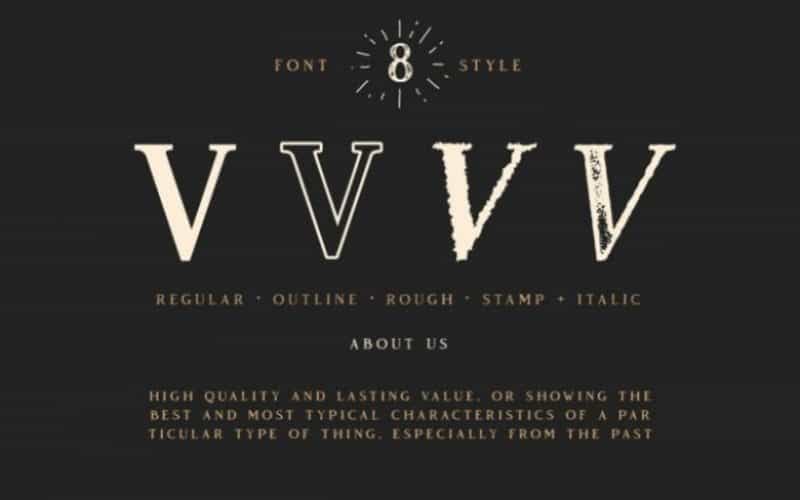 Vendeur Vintage Serif Font Image 2
