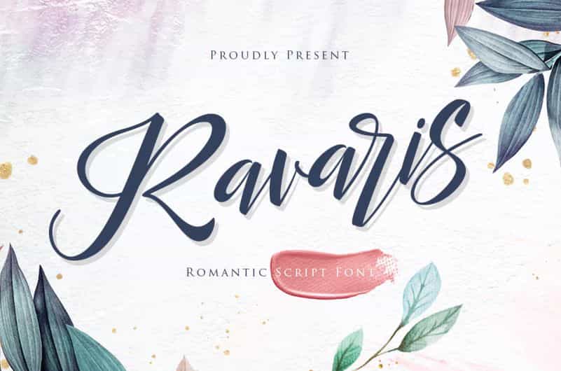 Ravaris Script Font Image 1