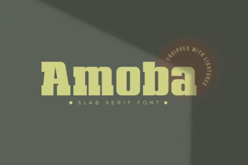 Amoba Slab Serif Font Image 1