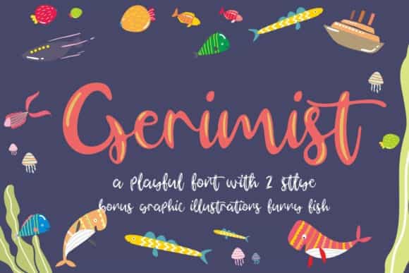 Gerimist Script Font Image 1