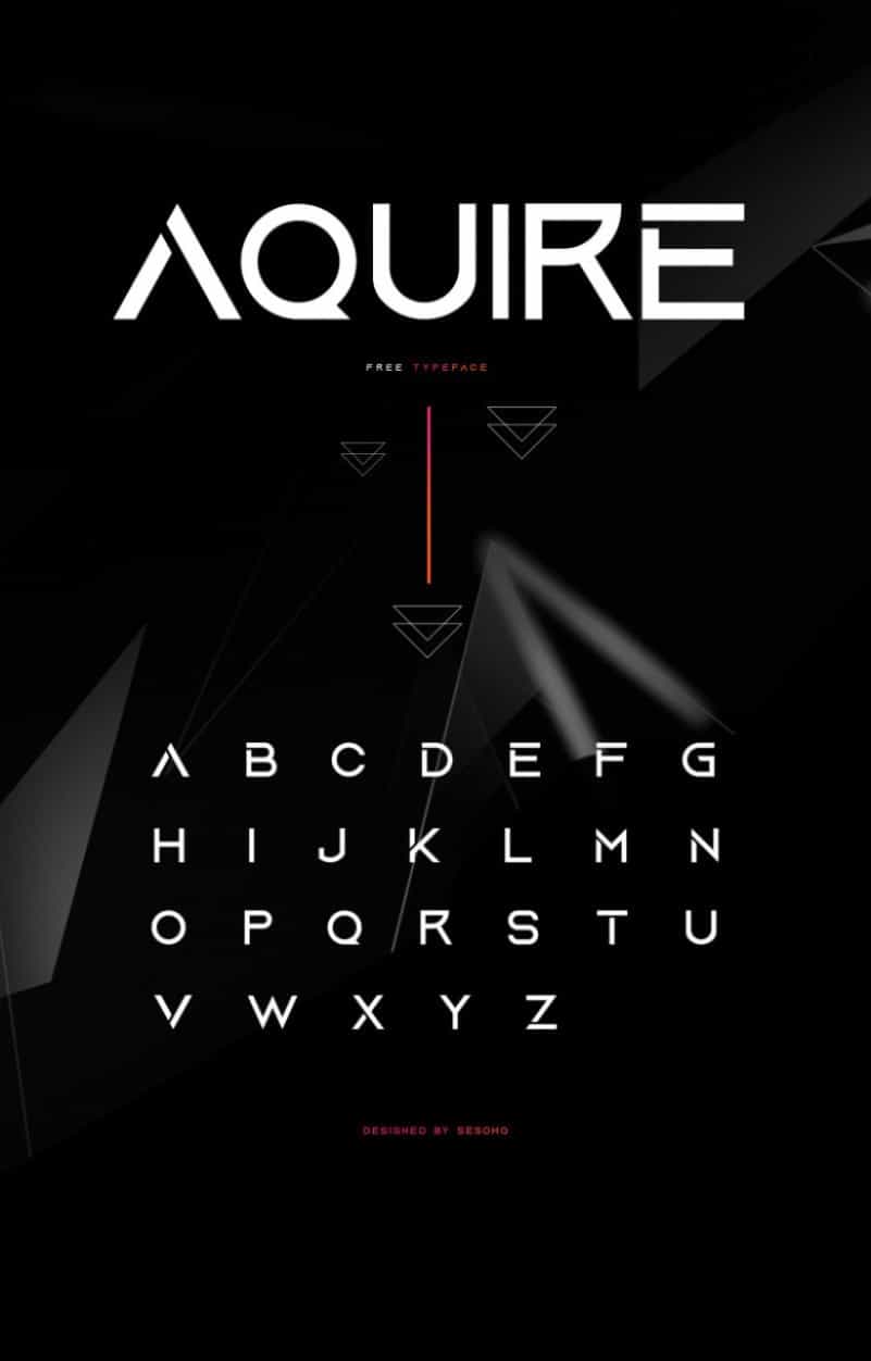 Aquire Free Font Image 1