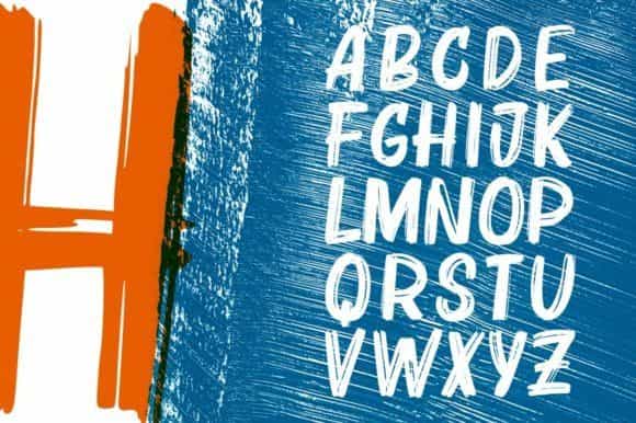 Bruzh Brush Font Image 3