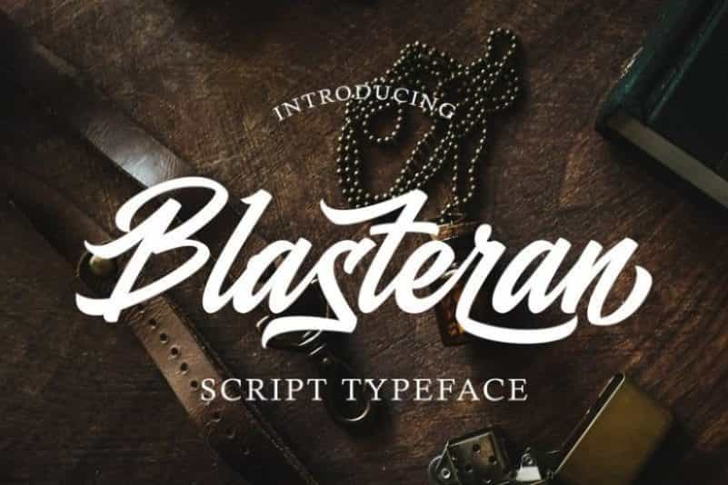 Blasteran Script Font Image 1