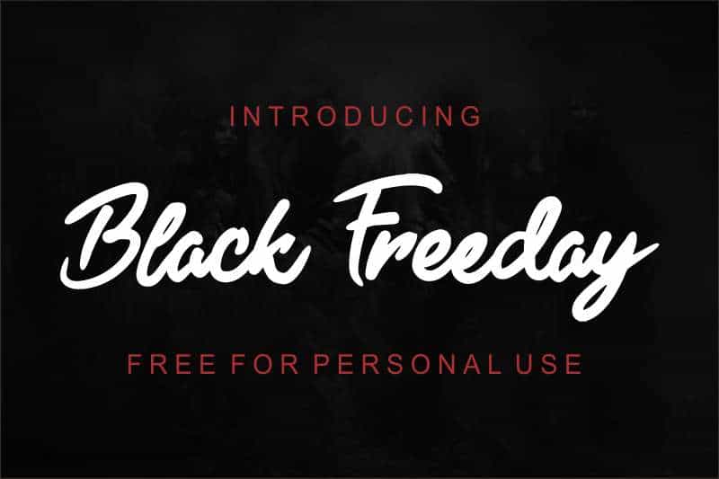 Black Freeday Font Image 1