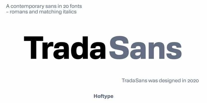 TradaSans Font Family Image 1