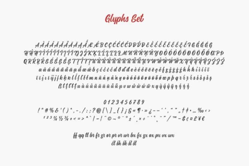 Hershell Script Font Image 3