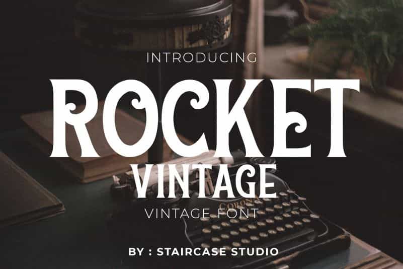 Rocket Vintage Font Image 1