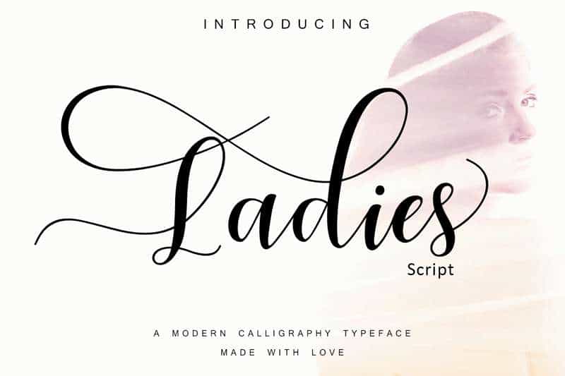 Ladies Script Font Image 1