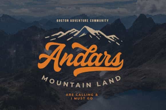 Haglos Bold Script Font Image 2