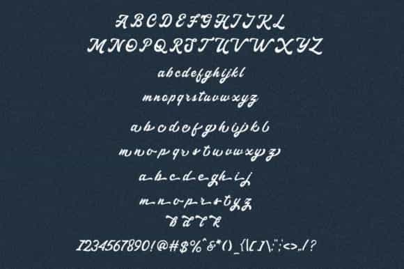 Haglos Bold Script Font Image 3