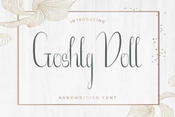 Goshty Doll Calligraphy Font Image 1
