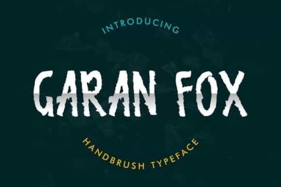 Garan Fox Brush Font Image 1