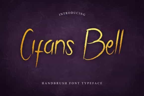 Cifans Bell Brush Pen Font Image 1
