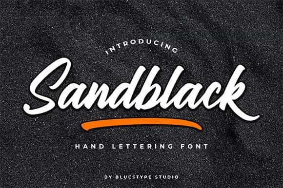 Sandblack Script Font Image 1
