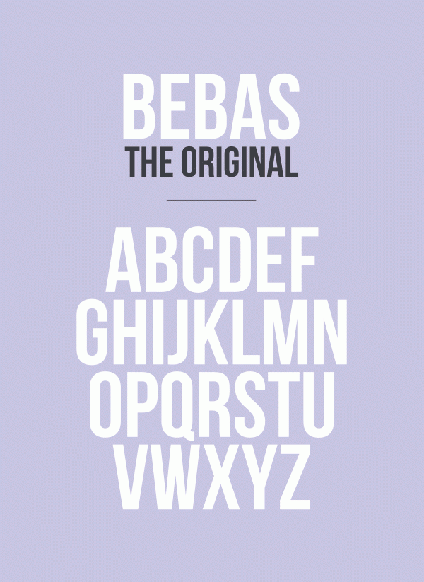 Bebas Neue Font Family