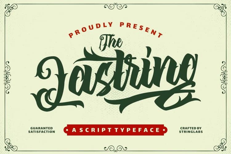 The Lastring Tattoo Script Font