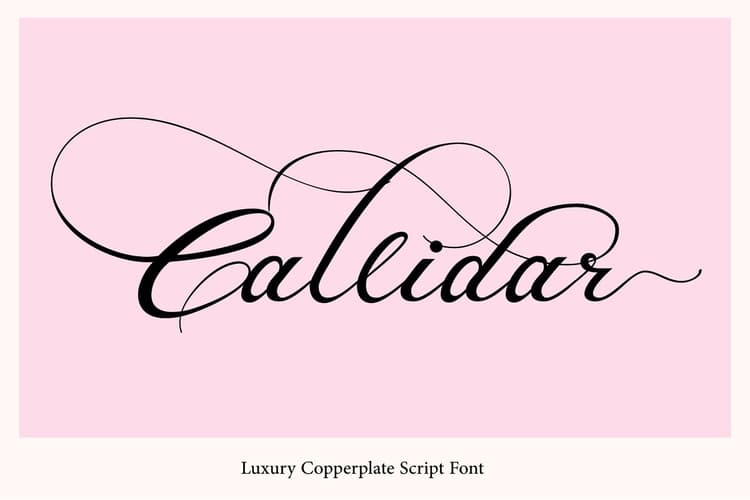 Callidar Calligraphy Font