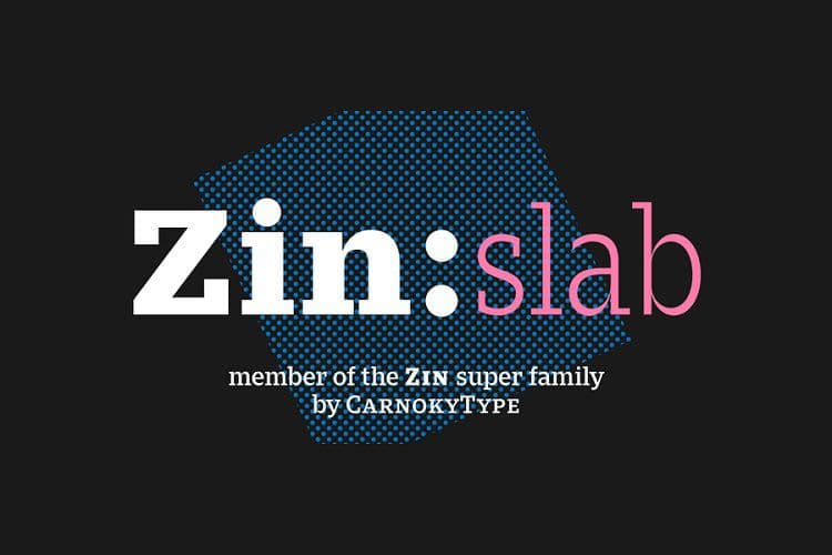 Zin Slab Font Family