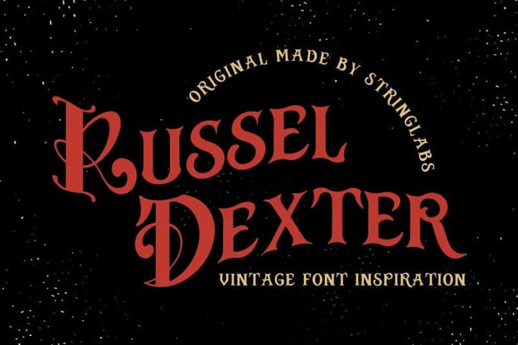 Russel Dexter – Retro Vintage Font
