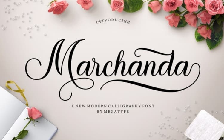 Marchanda Calligraphy Font