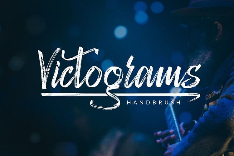 Victograms Handbrush Font
