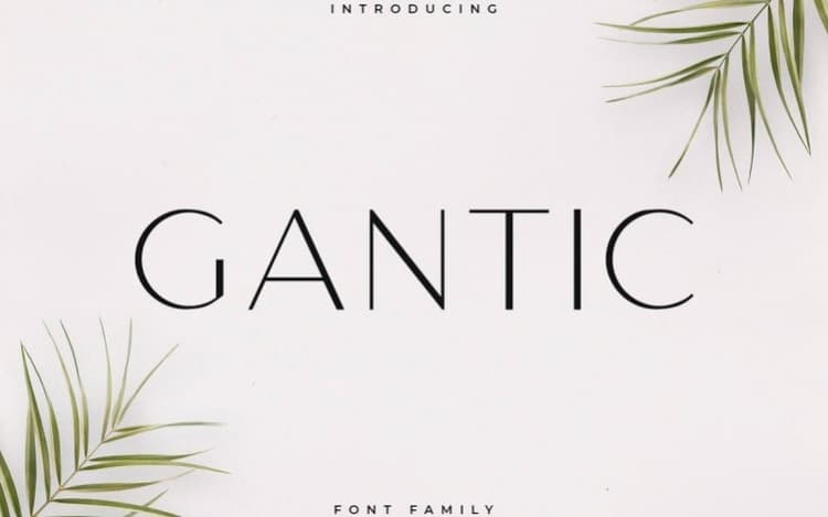 Gantic Sans Serif Font Family