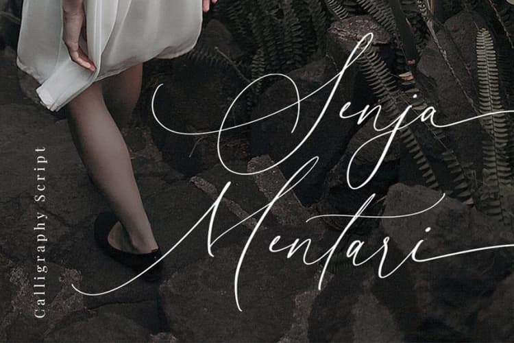 Senja Mentari Modern Script Font