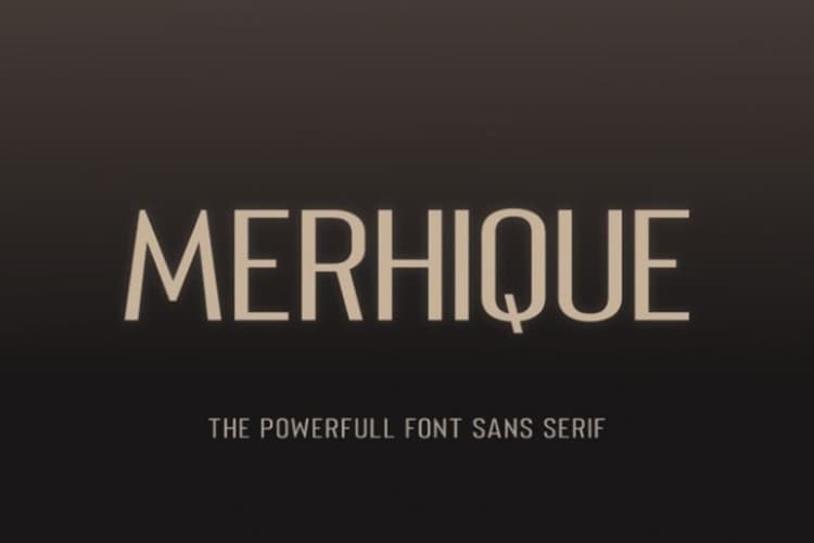 Merhique Sans Font Family