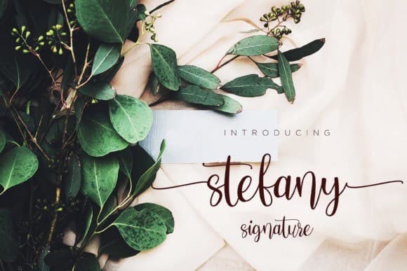 Stefany Calligraphy Font