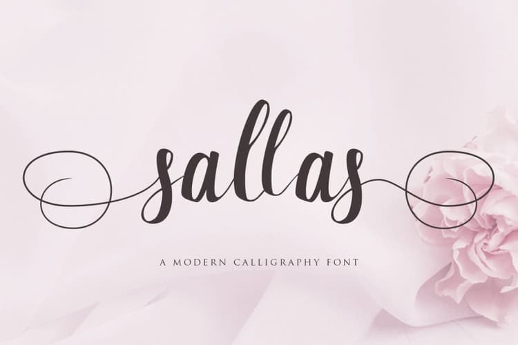 Sallas Modern Calligraphy Font