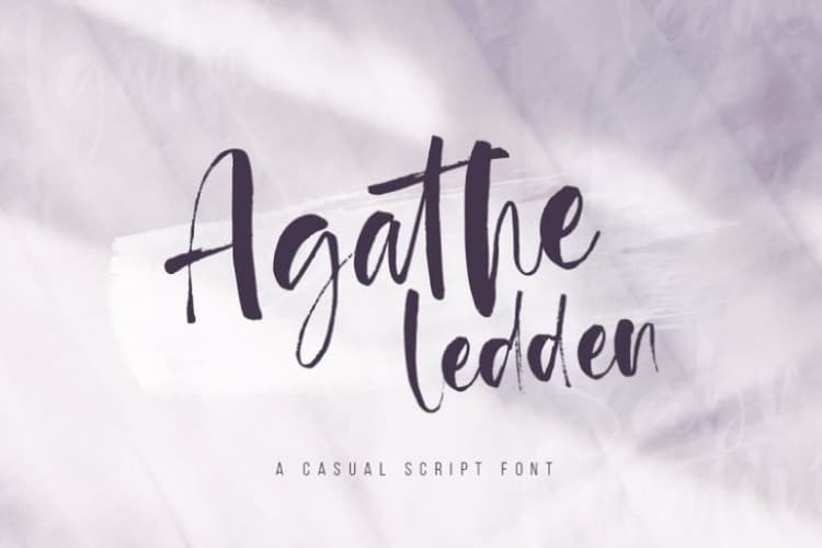 Agathe Ledden Brush Font