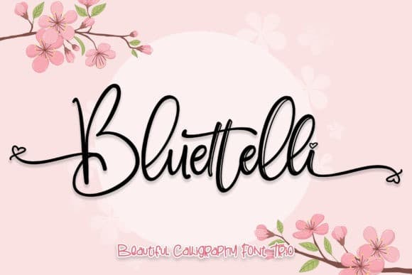 Bluettelli Calligraphy Font