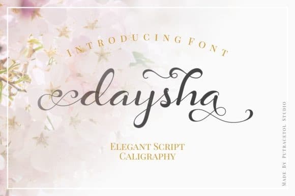 Daysha Calligraphy Font