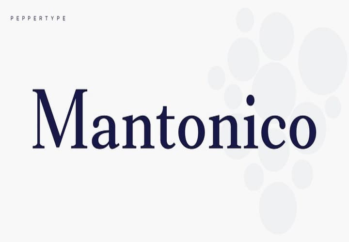 Mantonico Serif Font Family