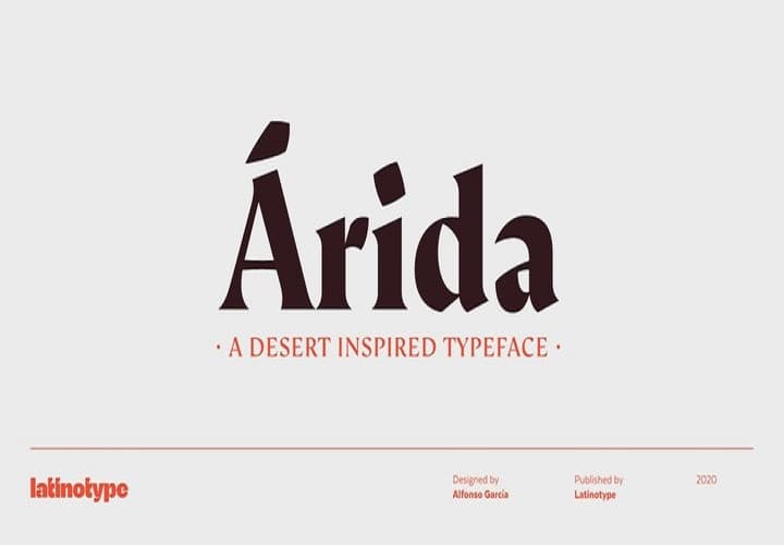 Arida Serif Font