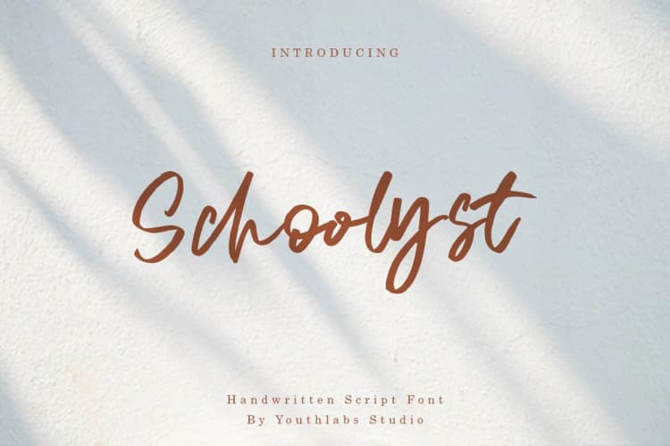 Schoolyst Handwritten Font