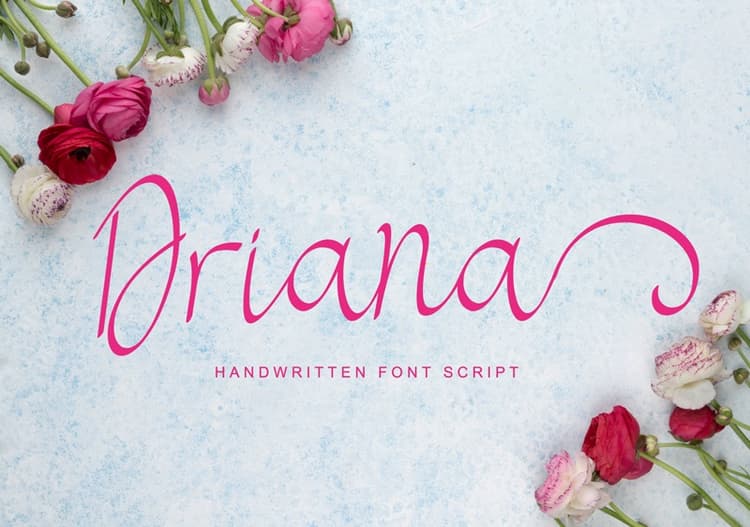 Driana Luxury Script Font