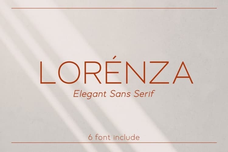 Lorenza Elegant Sans Font Family