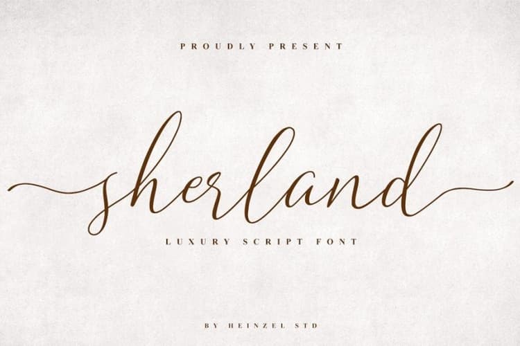 Sherland Handwritten Font