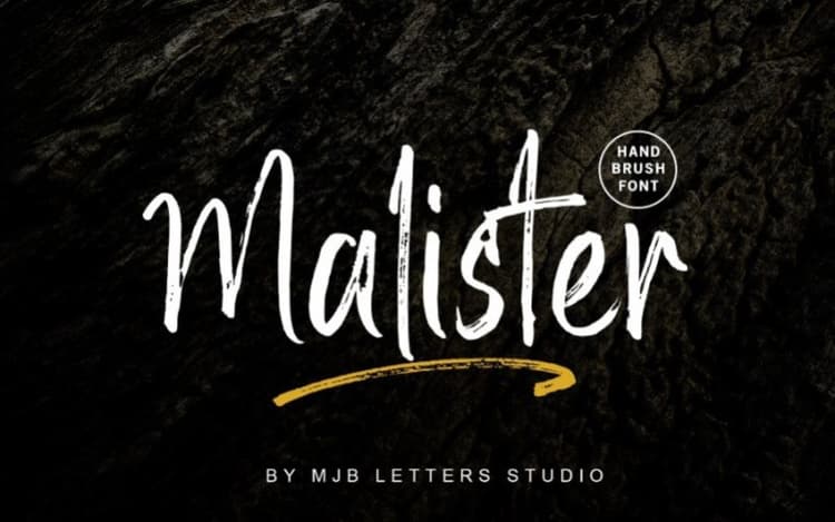 Malister Brush Font