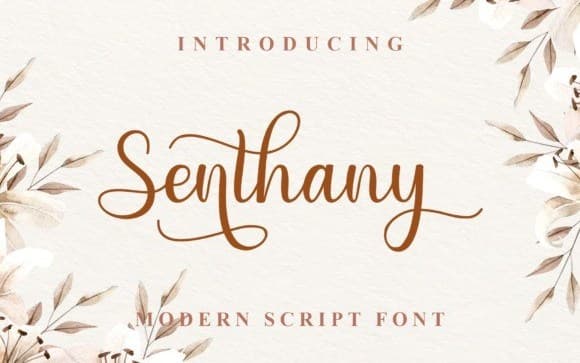 Senthany Calligraphy Font