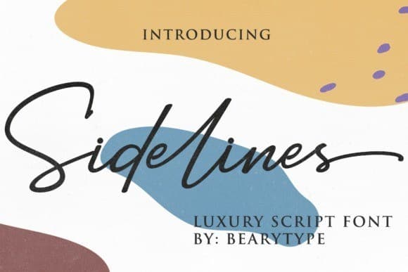 Sidelines Luxury Script Font