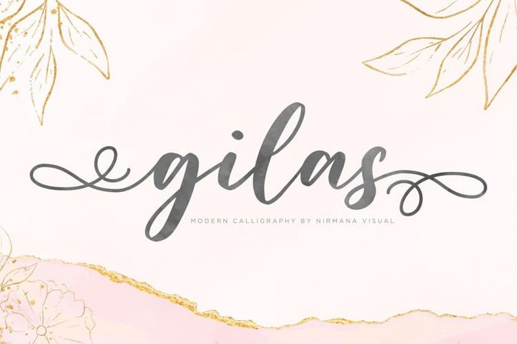 Gilas Modern Calligraphy Font