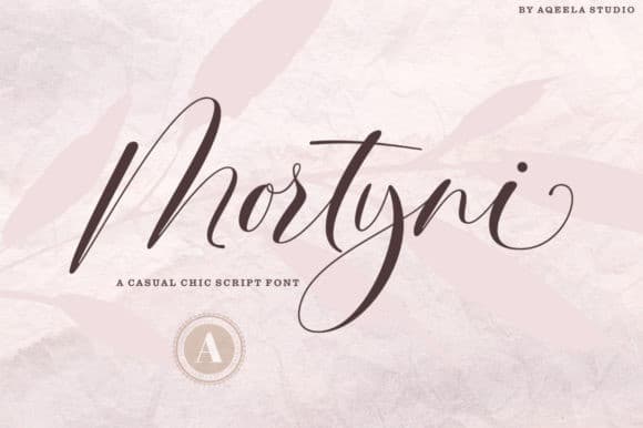 Mortyni Casual Chic Script Font