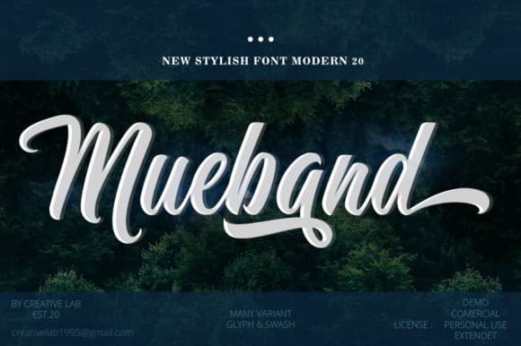 Mueband Script Font