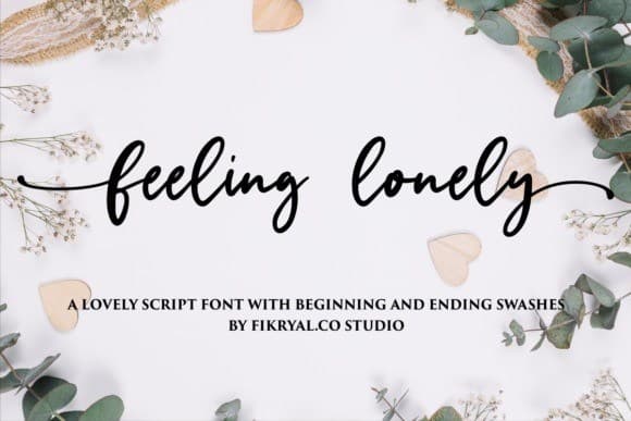Feeling Lonely Script Font