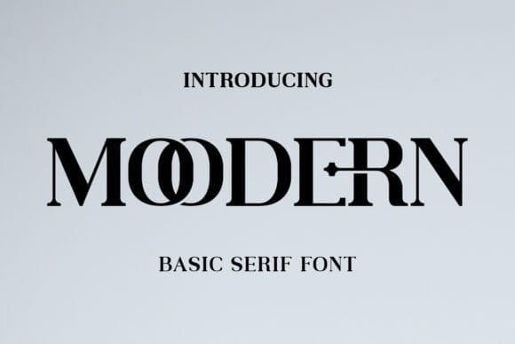Moodern Serif Font
