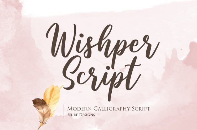 Wishper Modern Script Font