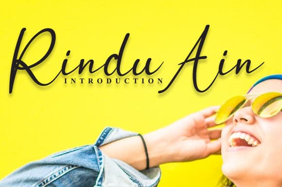 Rindu Ain Calligraphy Font
