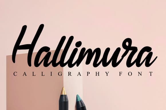 Hallimura Calligraphy Script Font